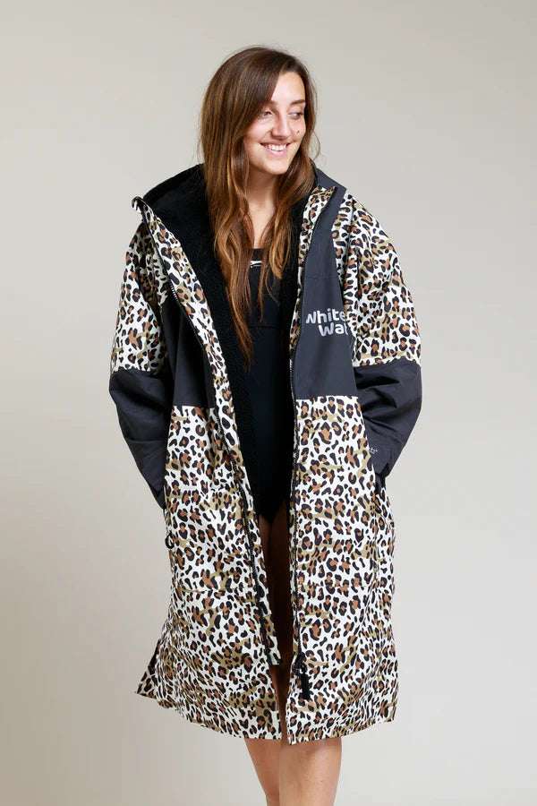 White Water Change Robe | Leopard Print | Hard Shell Robe