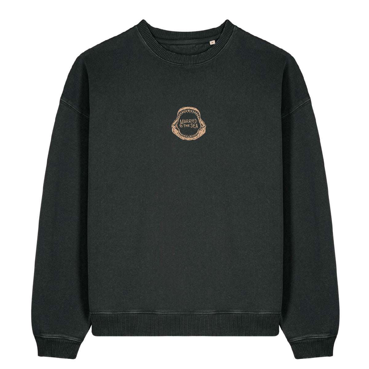 Jaw Unisex Vintage Crew - Black | Married to the Sea