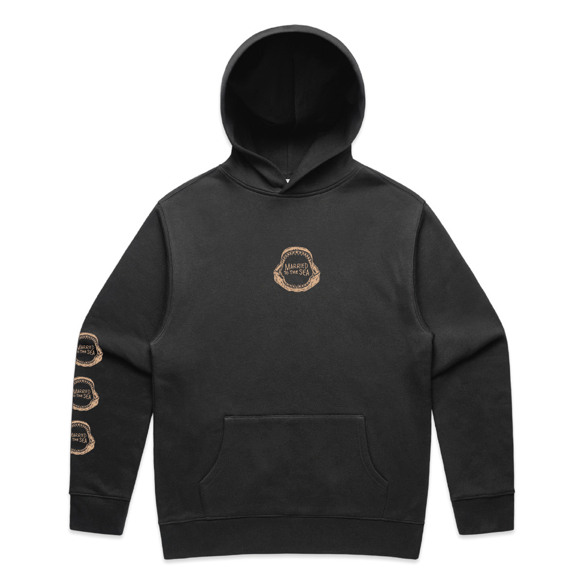 Jaw Unisex Vintage Hood - Black | Married to the Sea