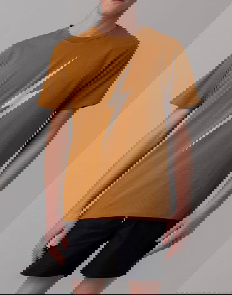 Lightning Bolt - Forever Tee | Mustard - - Married to the Sea Surf Shop -