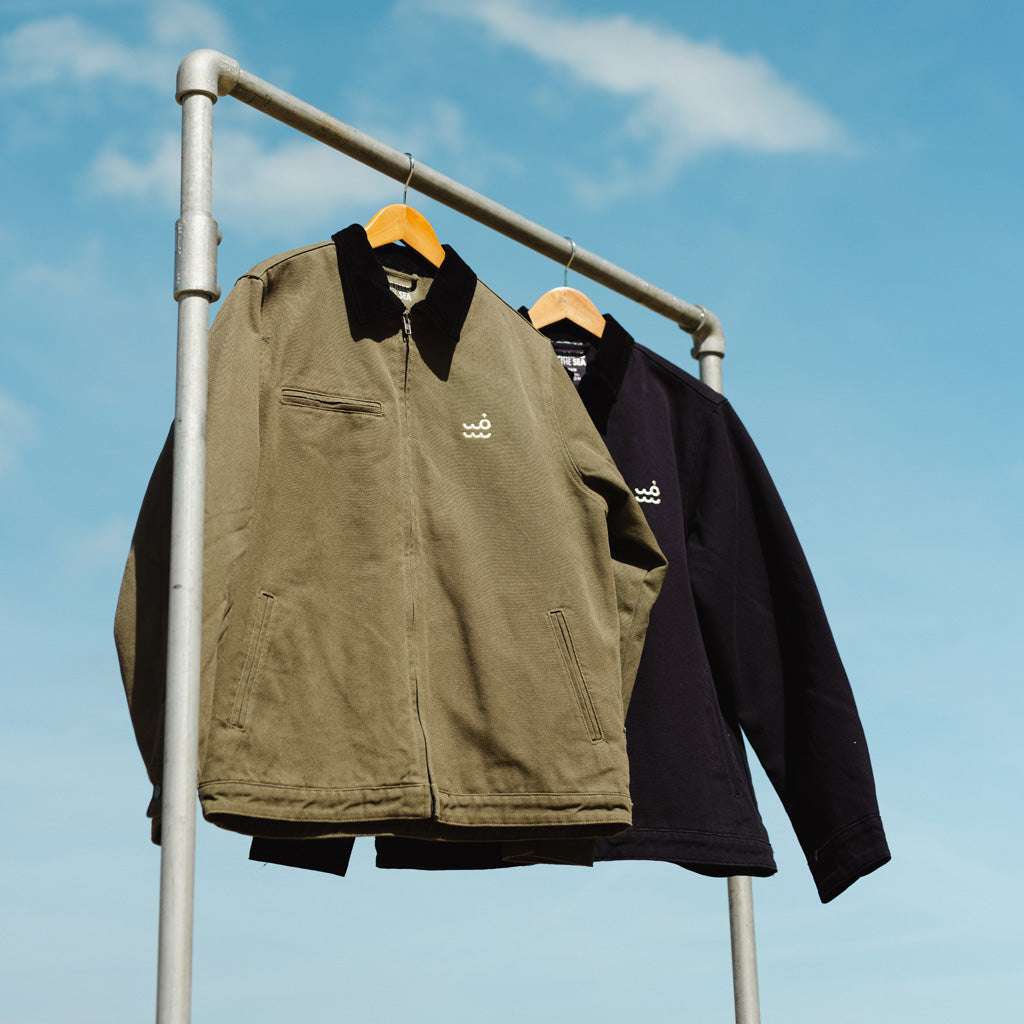 Setty Canvas Cord Collar Jacket | Army