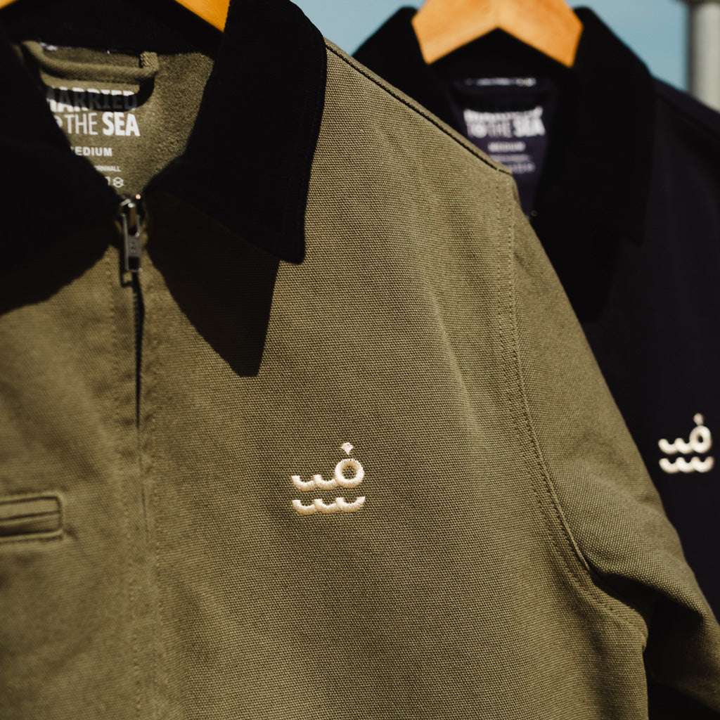 Setty Canvas Cord Collar Jacket | Army