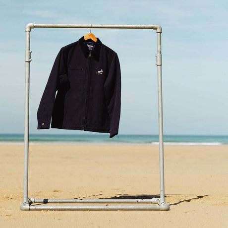 Setty Canvas Cord Collar Jacket | Ink Blue
