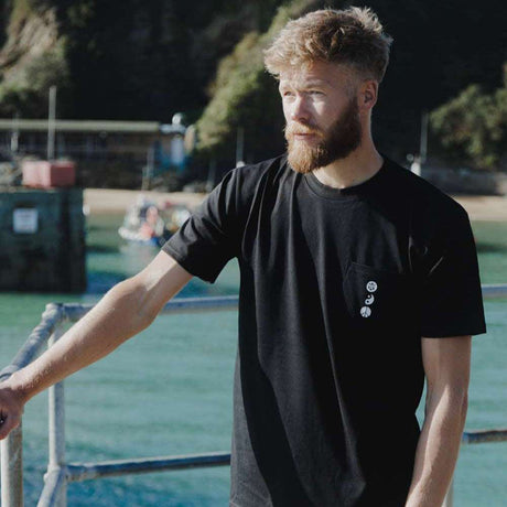 Karma Skull Pocket Tee | Black