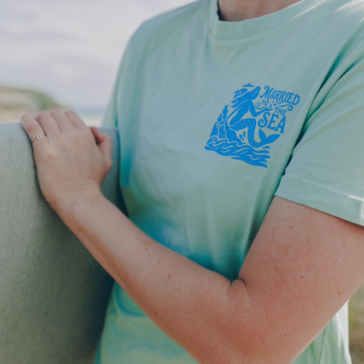 On The Rocks Womens T-Shirt | Misty Jade