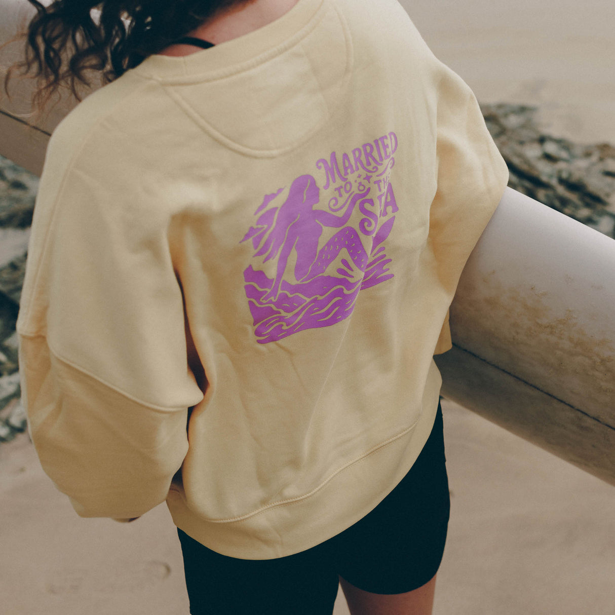 On The Rocks Womens Crew | Viva Yellow