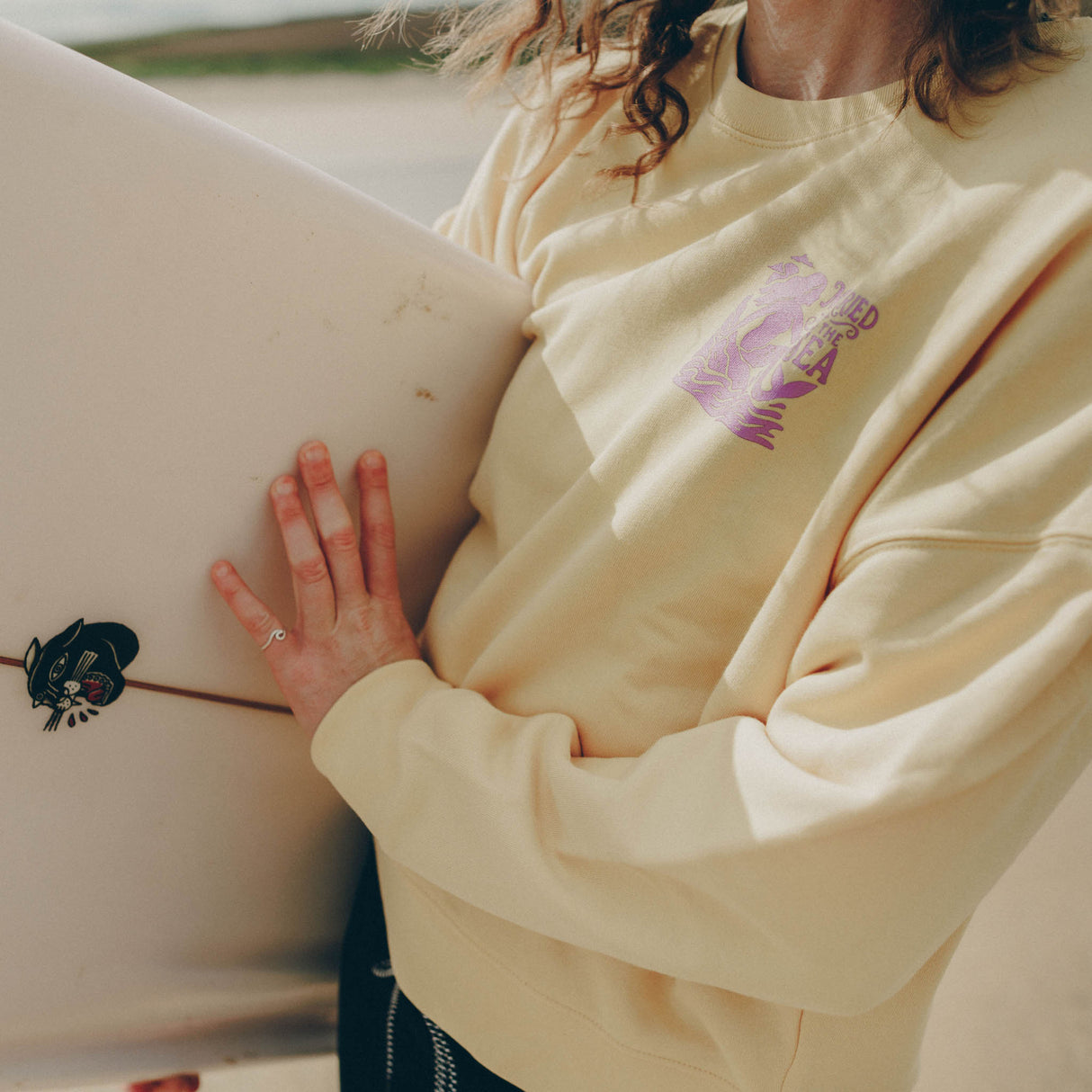 On The Rocks Womens Crew | Viva Yellow