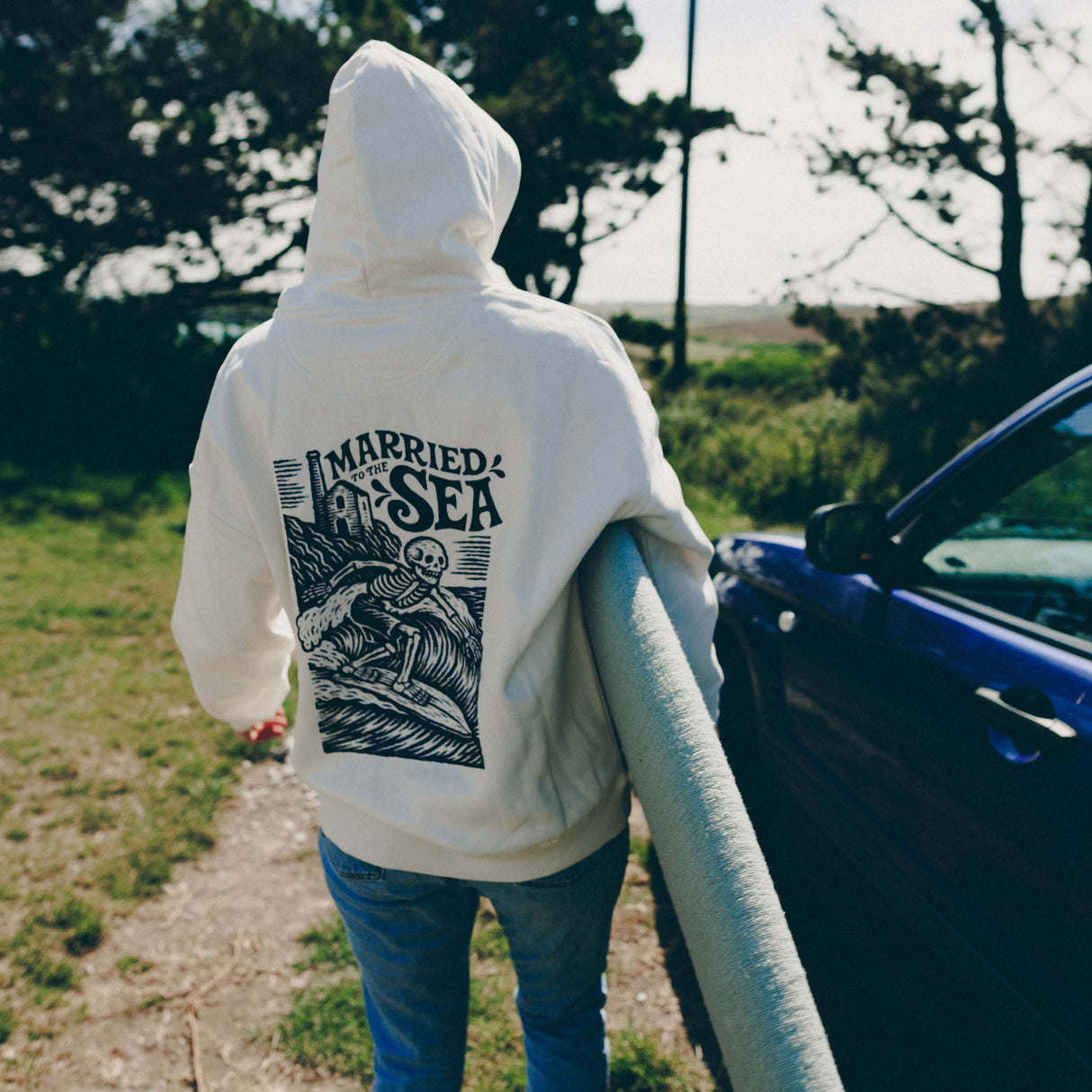 SkullySurf Hood | Ivory