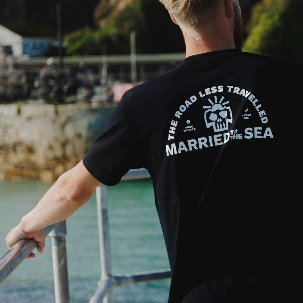 Karma Skull Pocket Tee | Black