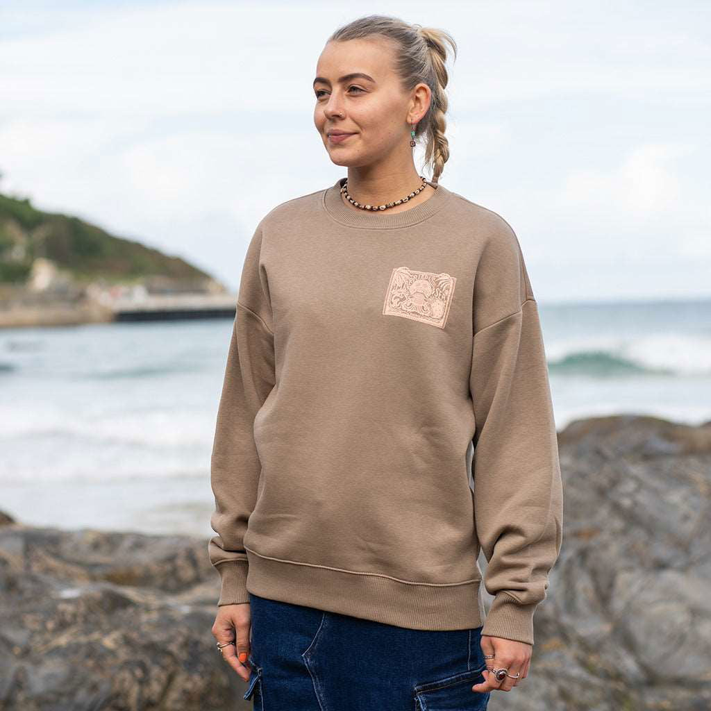 Monster Oversized Sweatshirt | Driftwood - - Married to the Sea Surf Shop -
