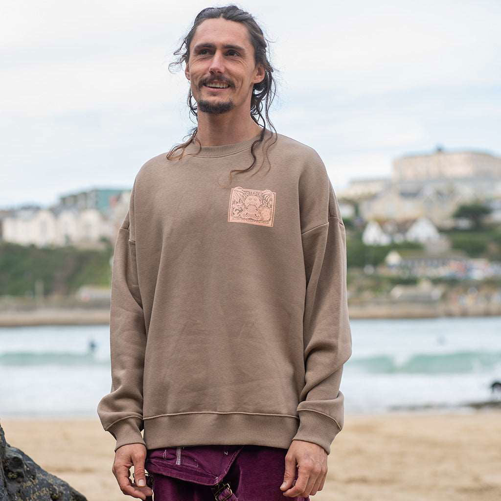 Monster Oversized Sweatshirt | Driftwood - - Married to the Sea Surf Shop -