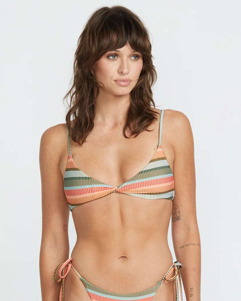 Volcom | Sol Song V Neck Bikini Top | Multi