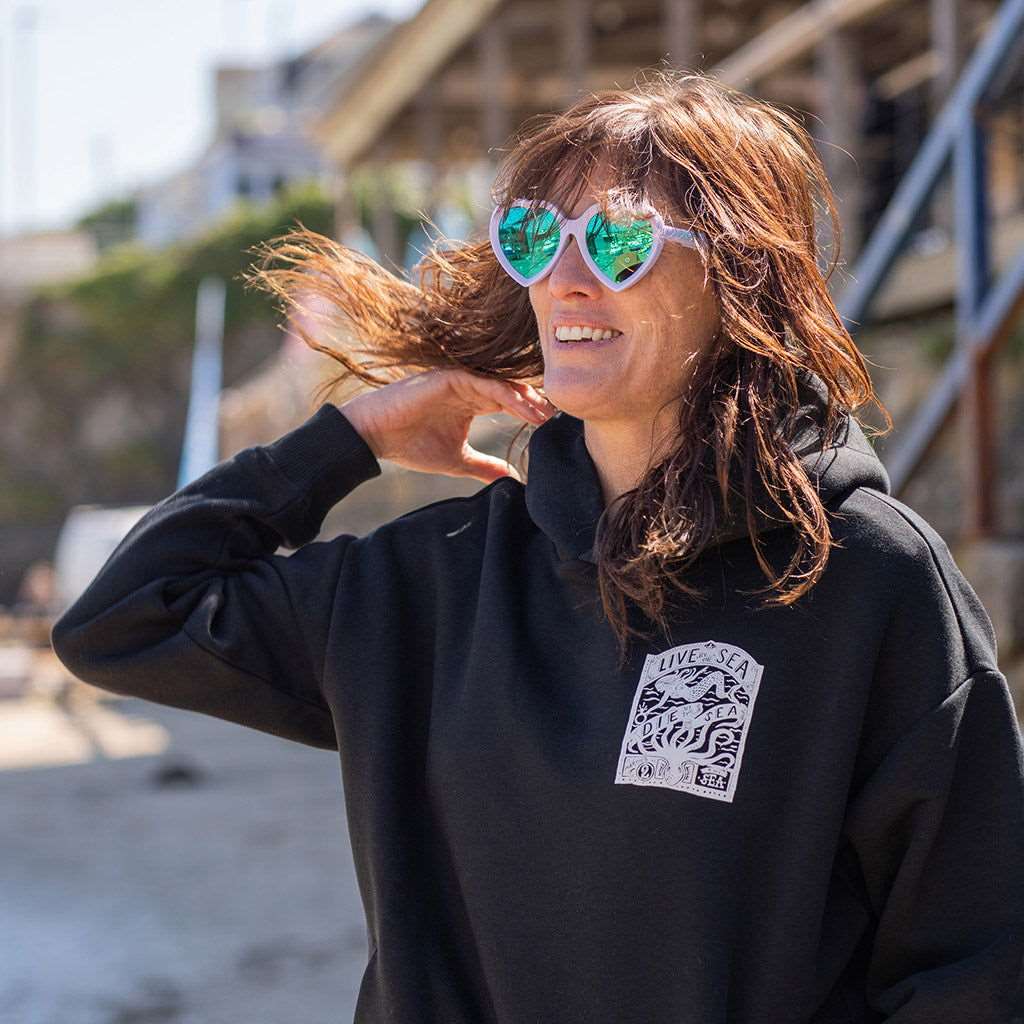 Octopus Relax Hood | Black -  - Married to the Sea Surf Shop -