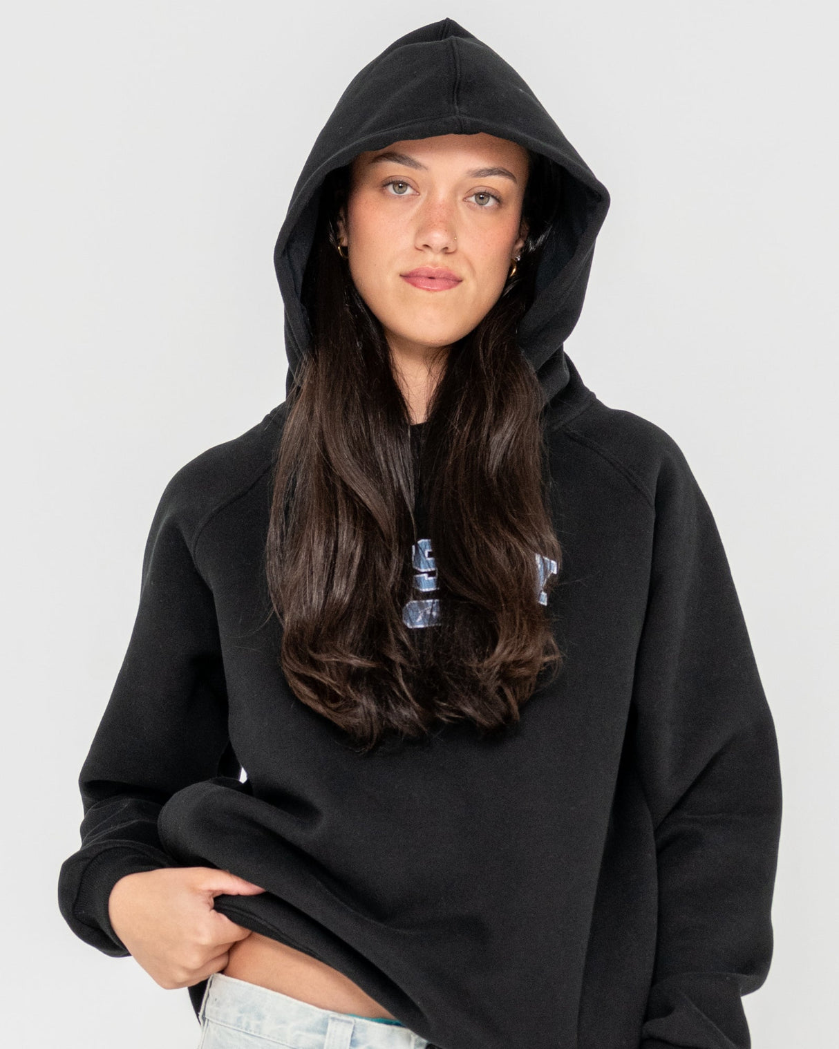 Rusty - A Grade Oversized Hood | Black