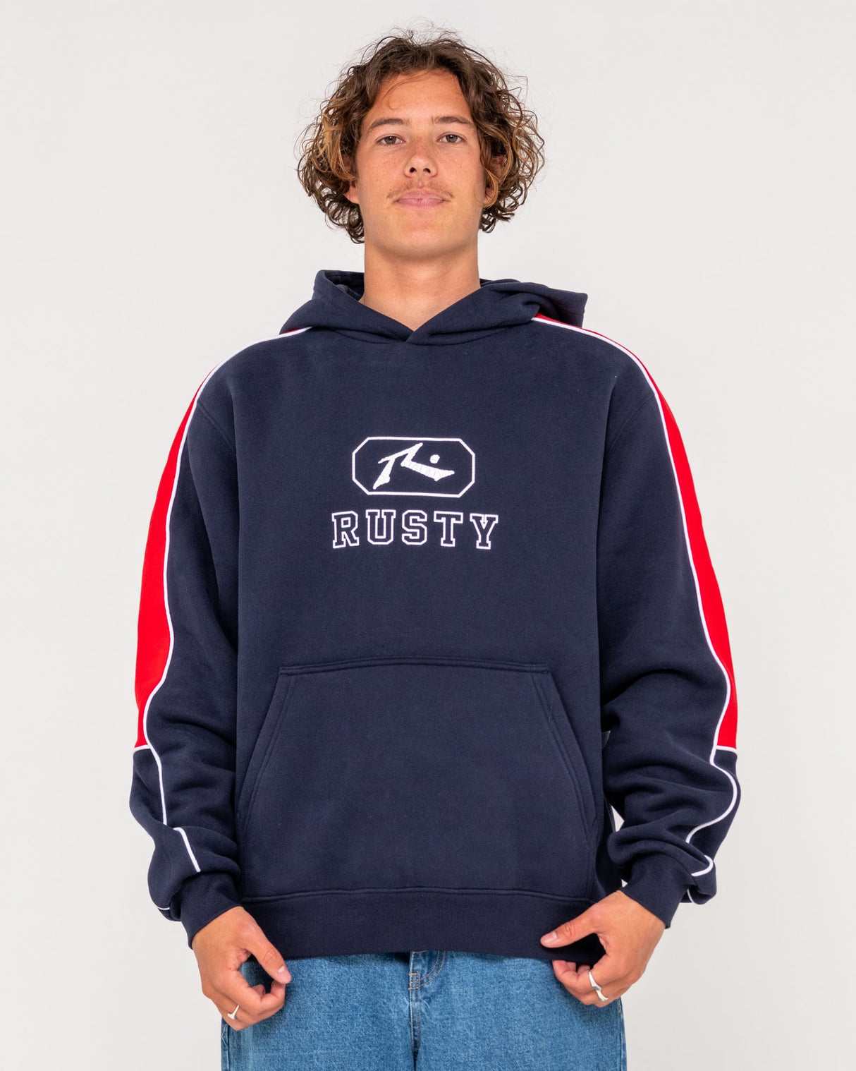 Rusty - Lenuff Hooded Fleece | Navy Blue