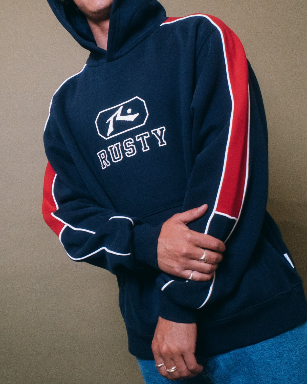 Rusty - Lenuff Hooded Fleece | Navy Blue