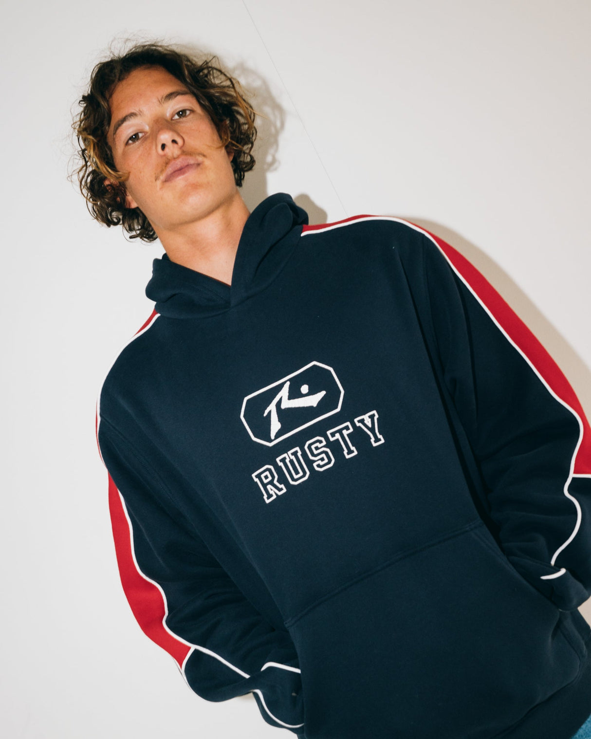 Rusty - Lenuff Hooded Fleece | Navy Blue