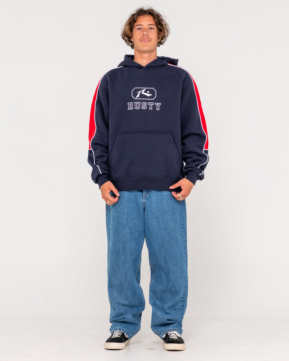 Rusty - Lenuff Hooded Fleece | Navy Blue