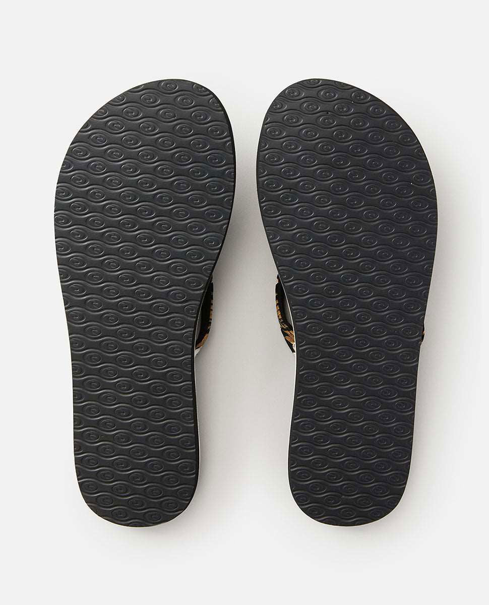 Rip Curl - Freedom Open Toe Flip Flops | Black/Pink - - Married to the Sea Surf Shop -