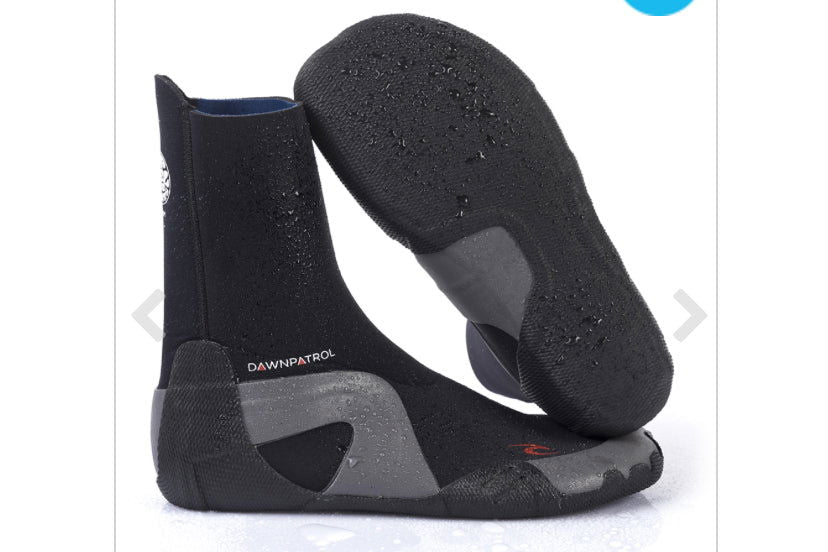 Rip Curl - Dawn Patrol 3MM Round Toe Boot | Black - - Married to the Sea Surf Shop -