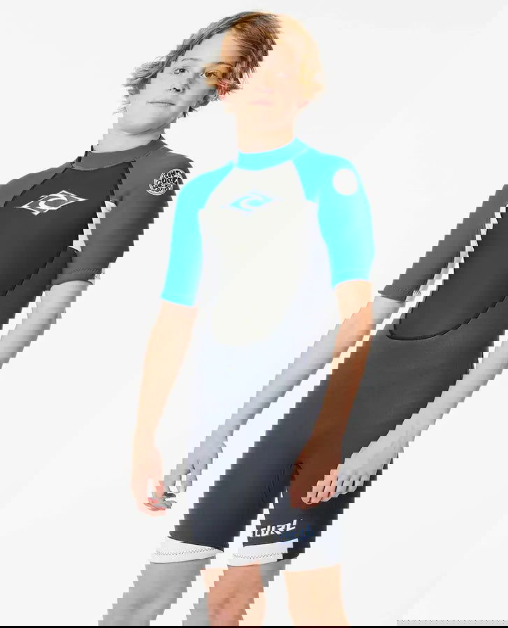 Rip Curl - Kids Omega Back Zip Spring Wetsuit | Blue - - Married to the Sea Surf Shop -