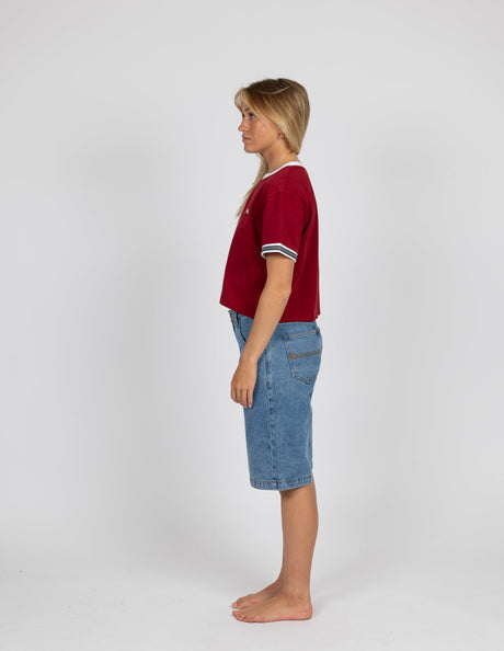 Rusty - Tail Slide Crop T-Shirt | Morello