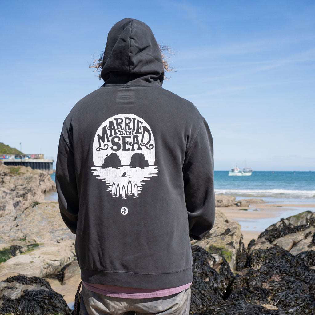 Skull Island Hood | Faded Black -  - Married to the Sea Surf Shop -