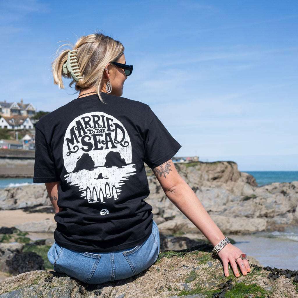 Skull Island T-Shirt | Black - - Married to the Sea Surf Shop -