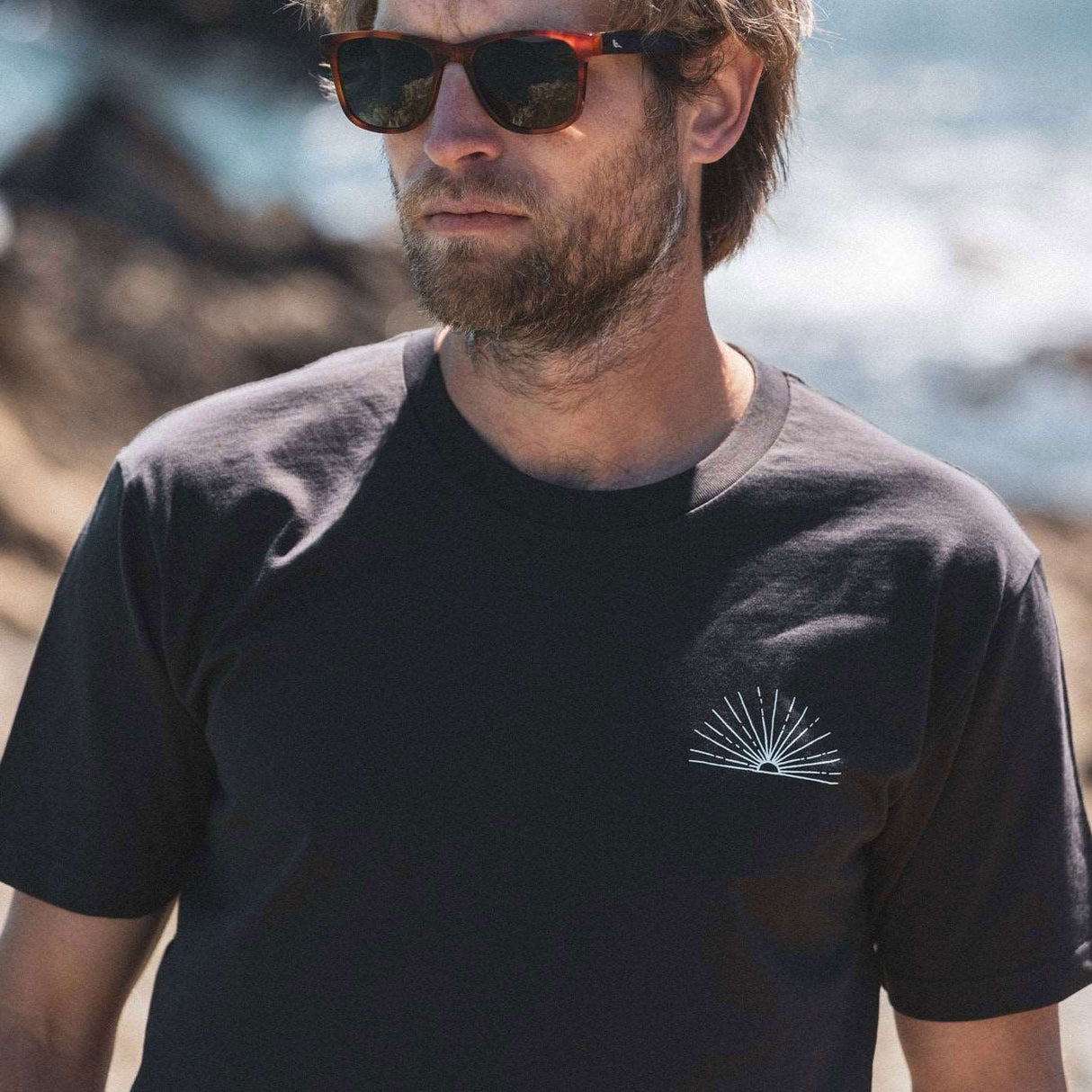 Sunrise T-Shirt | Coal - - Married to the Sea Surf Shop -