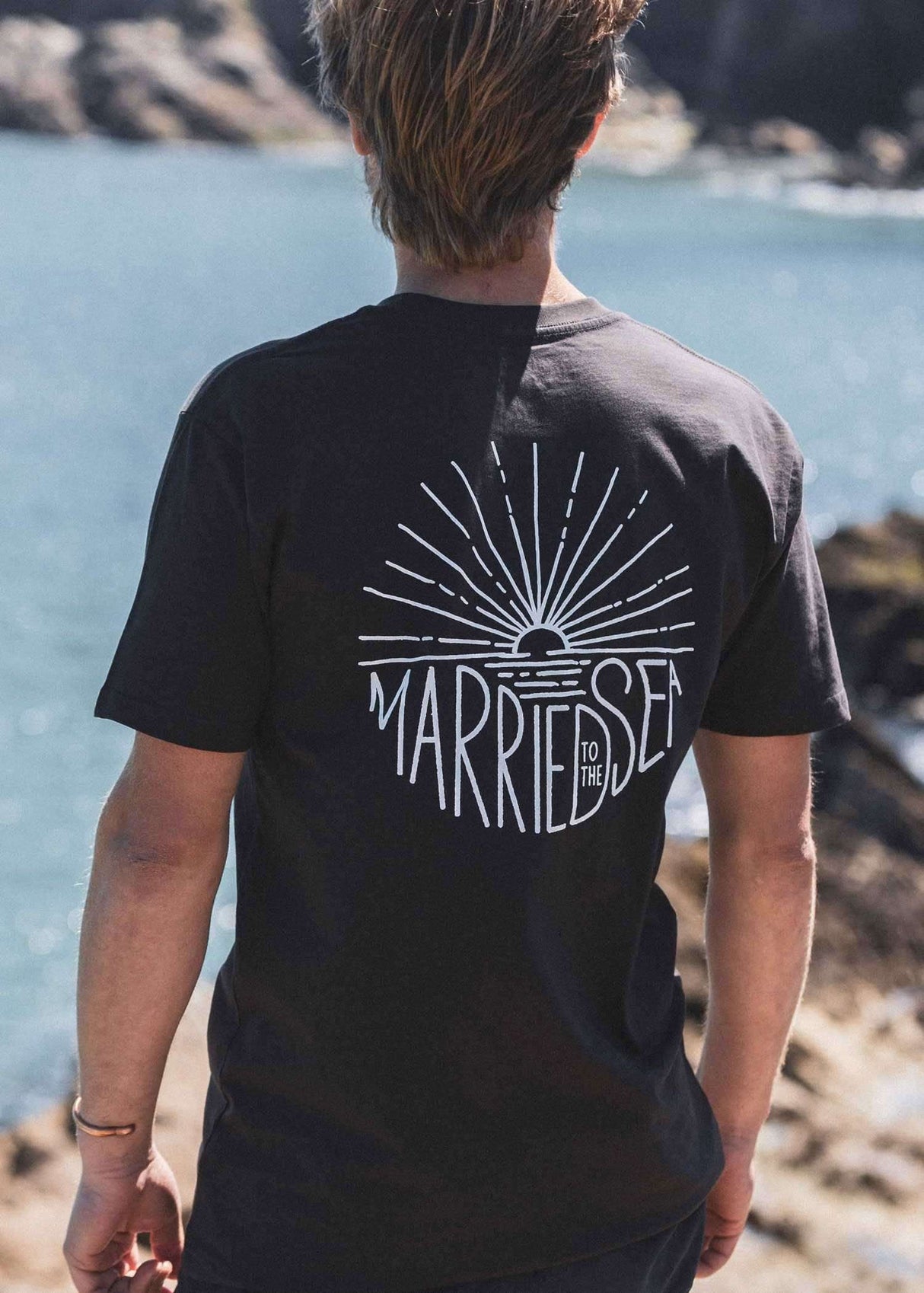 Sunrise T-Shirt | Coal - - Married to the Sea Surf Shop -
