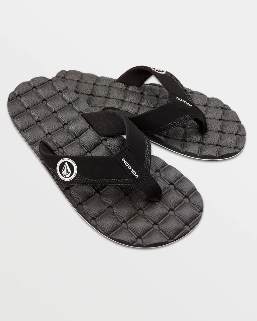 Volcom | Recliner Sandals | Black/White