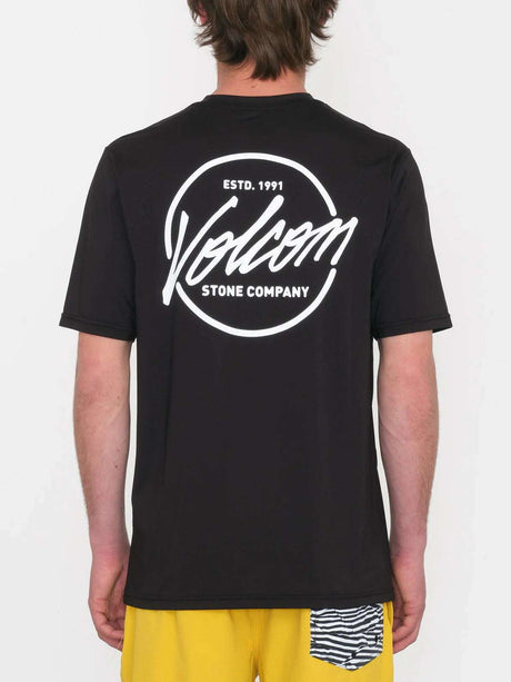 Volcom - Stone Stamp Short-Sleeve Rashgurd | Black -  - Married to the Sea Surf Shop -