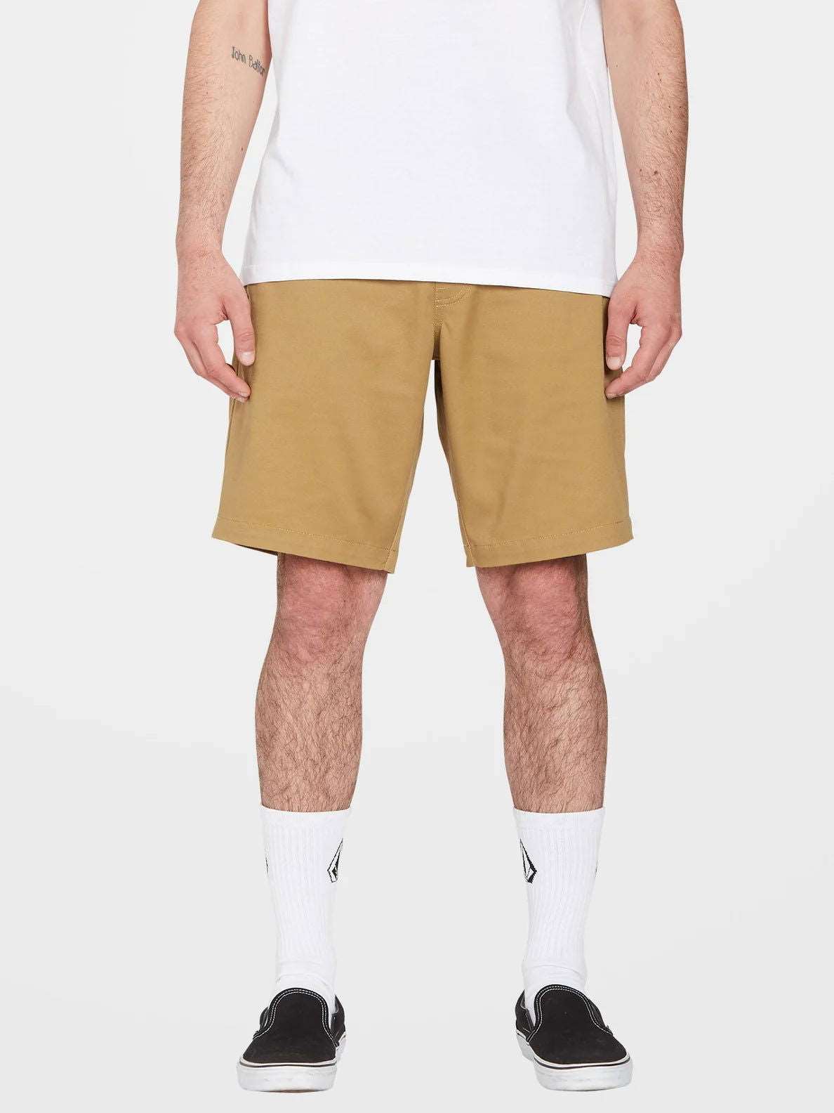 Volcom - Frickin Ew 19” Shorts | Dark Khaki - - Married to the Sea Surf Shop -