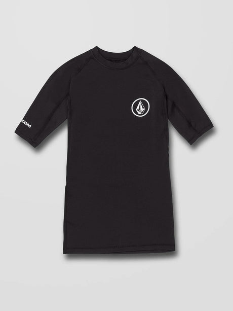 Volcom - Lido Solid Short-Sleeve Rashguard | Black -  - Married to the Sea Surf Shop -