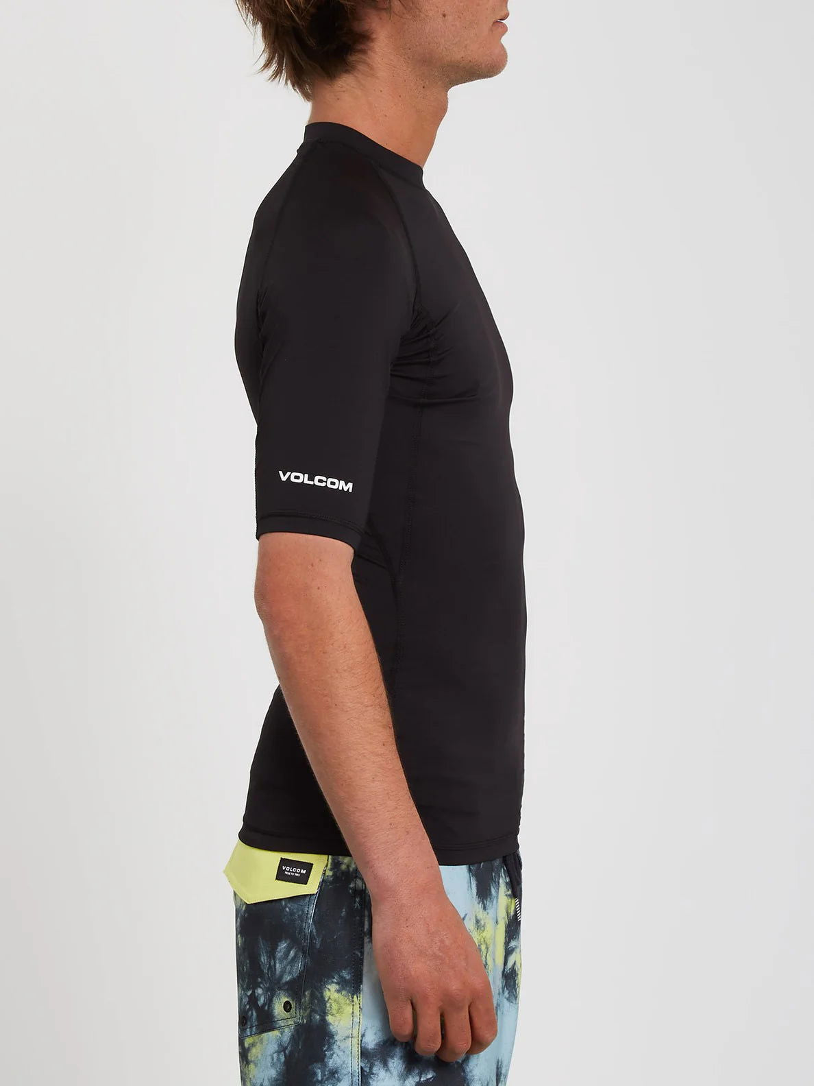 Volcom - Lido Solid Short-Sleeve Rashguard | Black - - Married to the Sea Surf Shop -