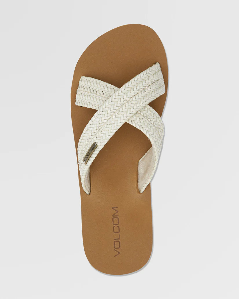 Volcom | Double Cross Sandals| Cream