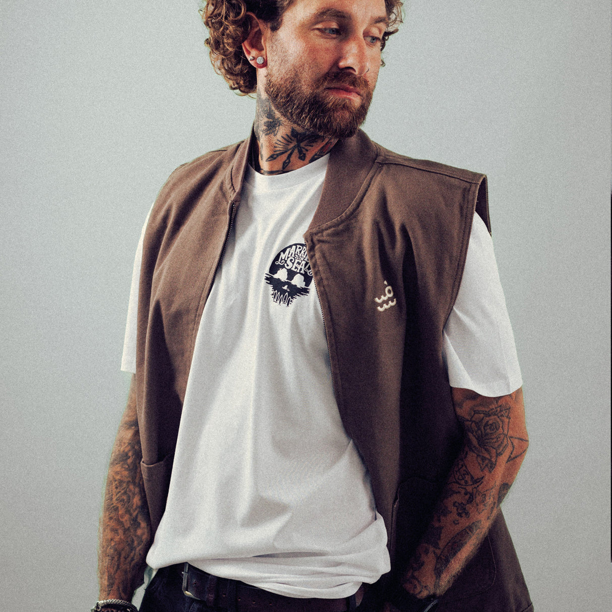 Setty Canvas Heavy Gillet | Walnut