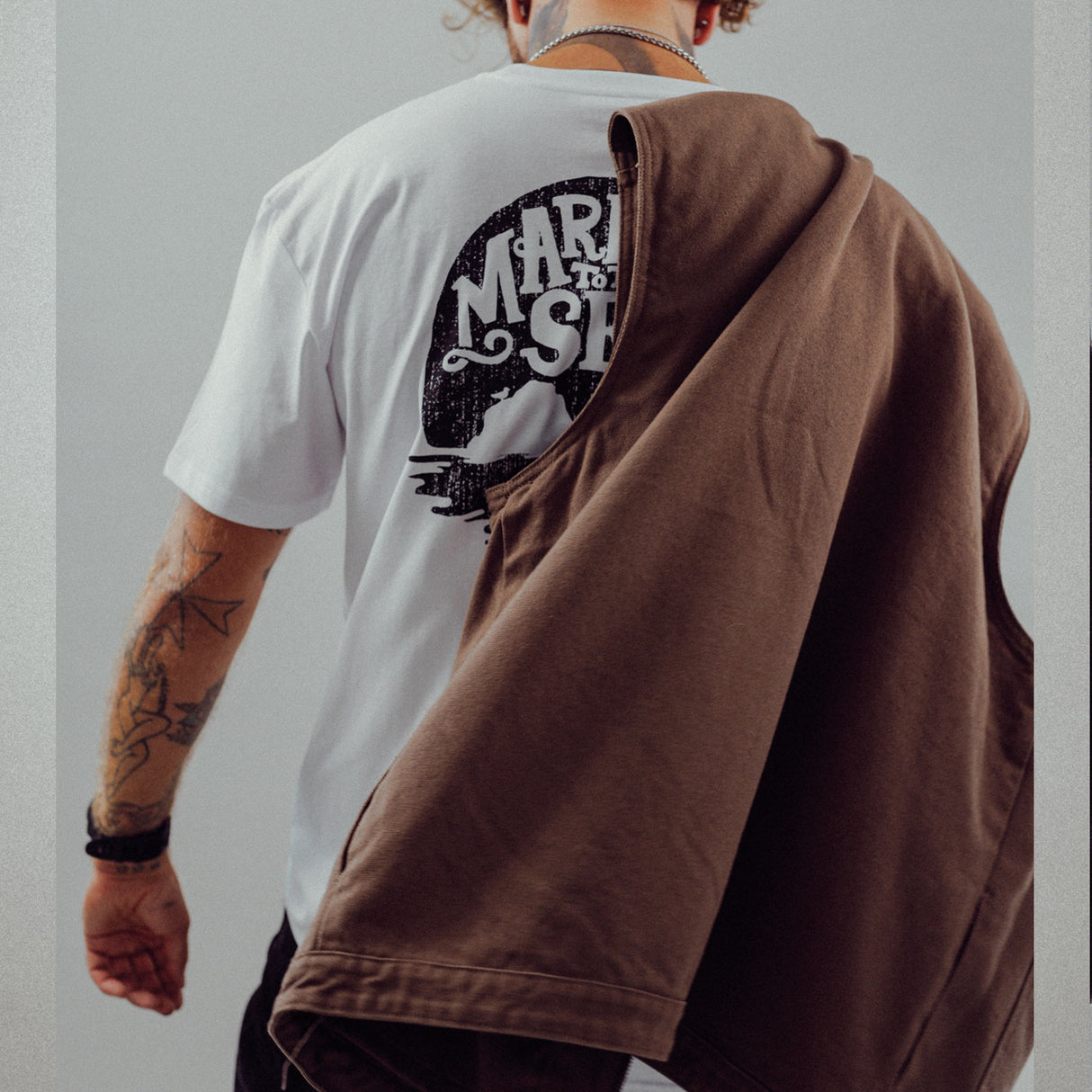Setty Canvas Heavy Gillet | Walnut