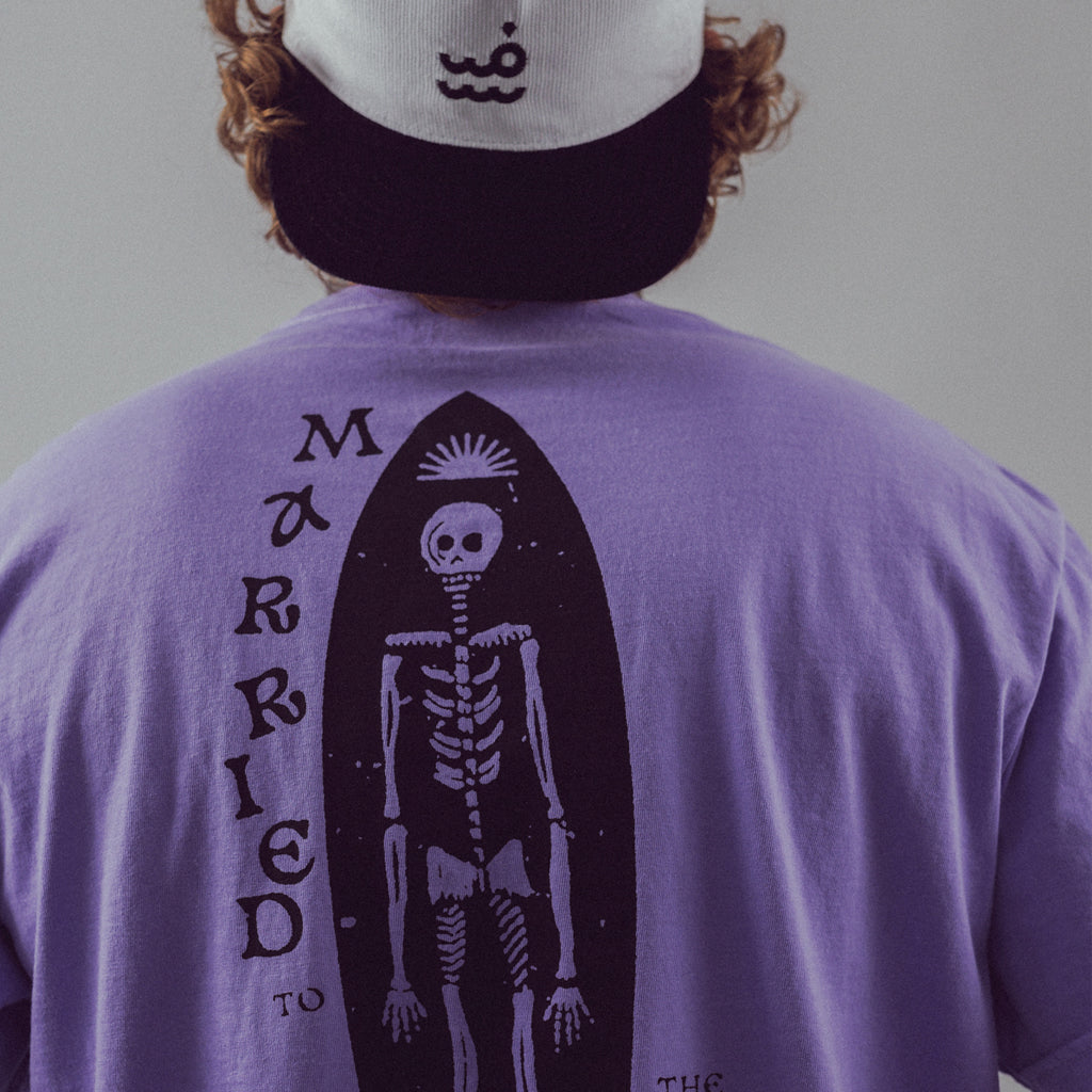 Dead Shred T-Shirt Violet back view