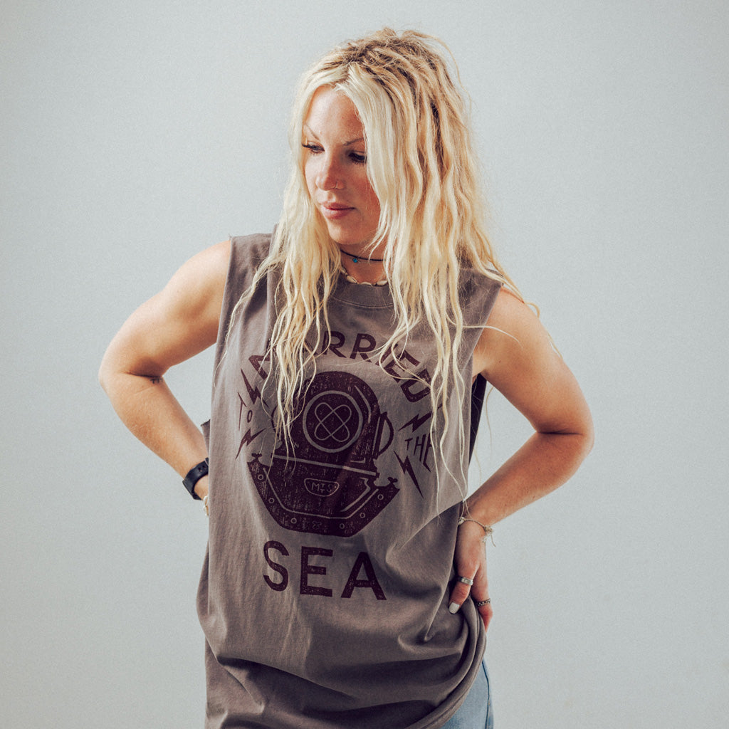 Diver Tank Top | Faded Grey