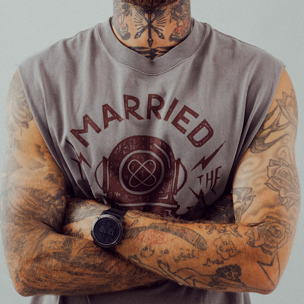 Diver Tank Top | Faded Grey