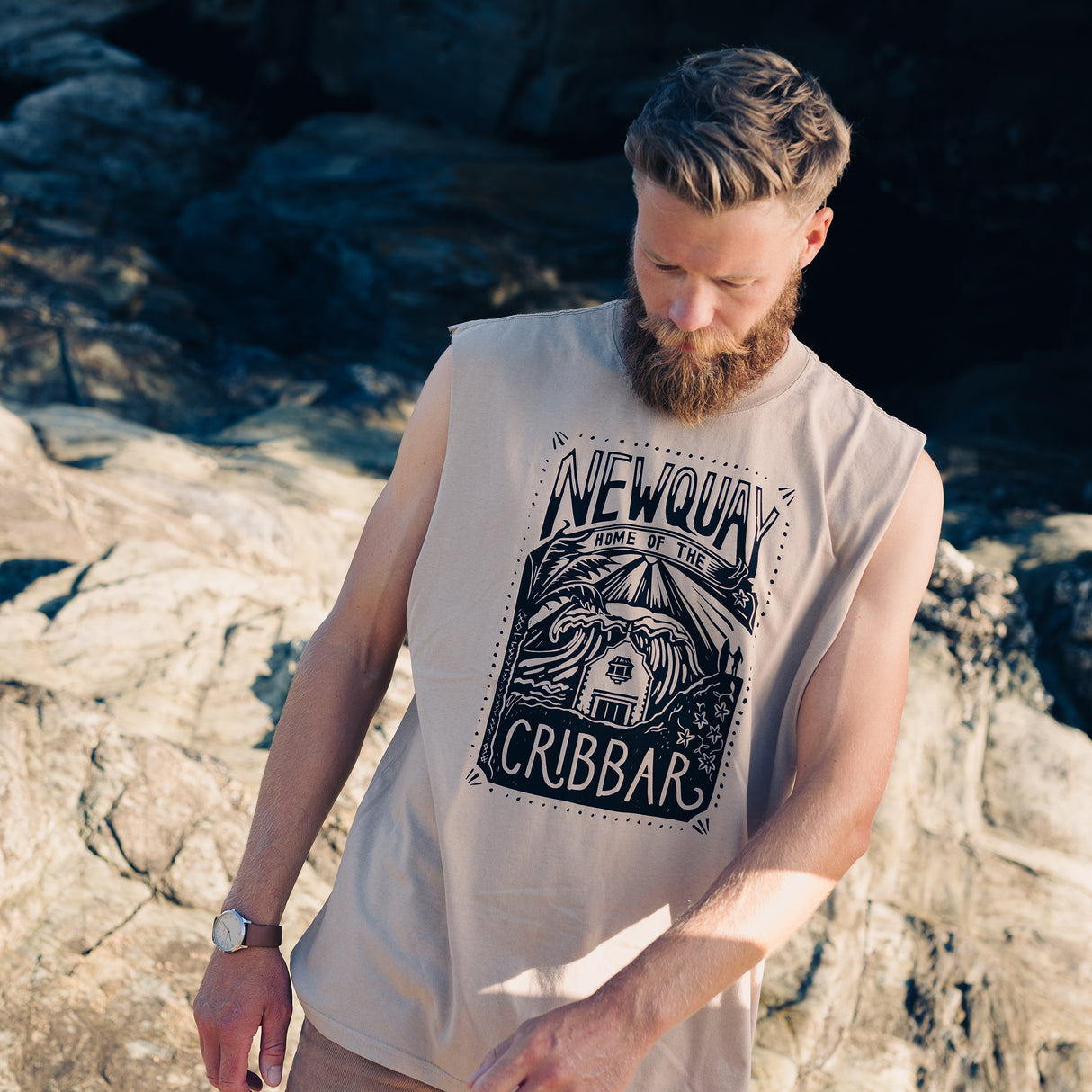 Cribbar 2.0 Men's Vest | Faded Khaki