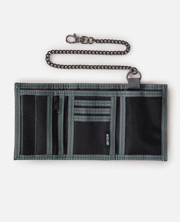 Rip Curl Kids Chain Surf Wallet | Black/Green