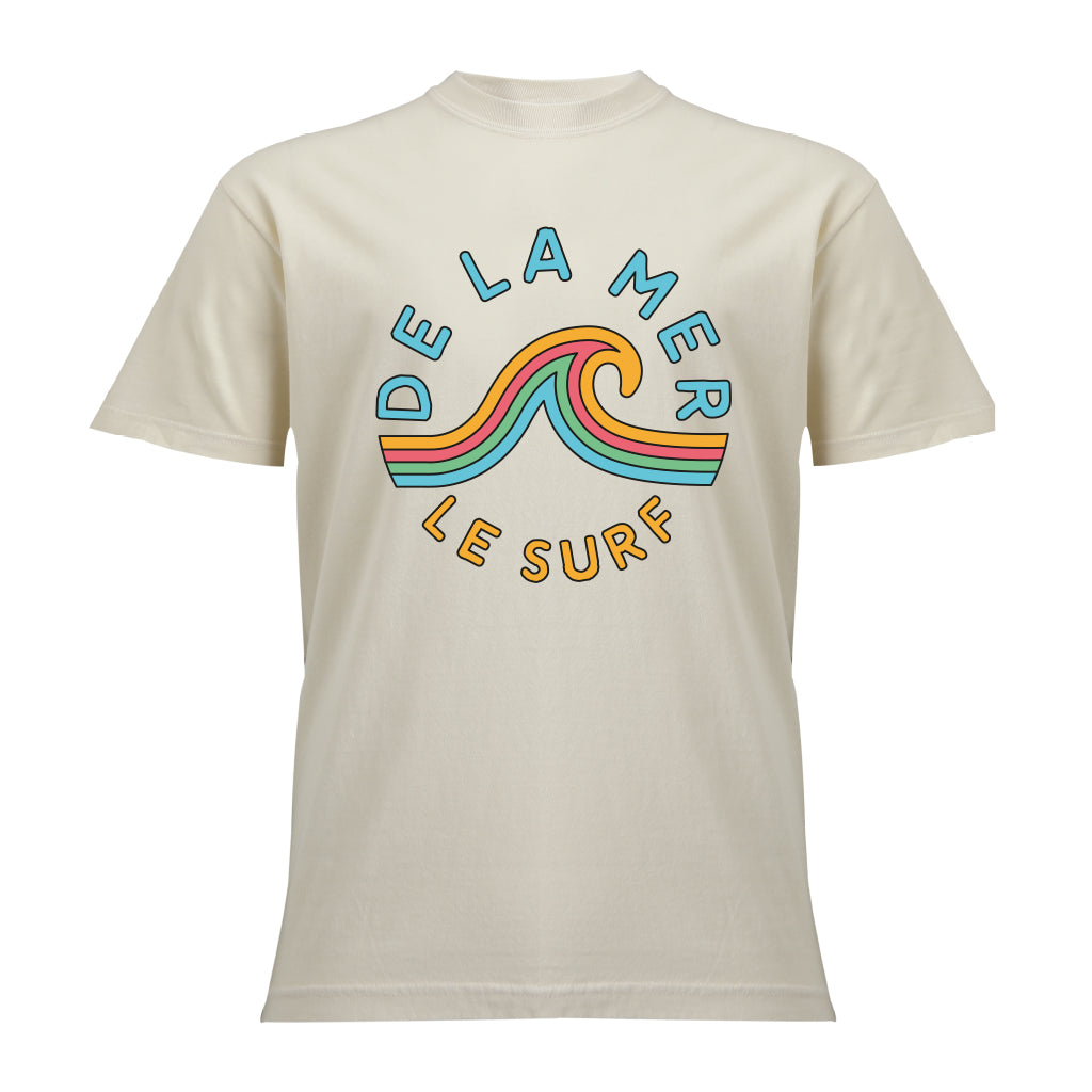 Le Surf - De La Mer Wave T-Shirt | Ivory