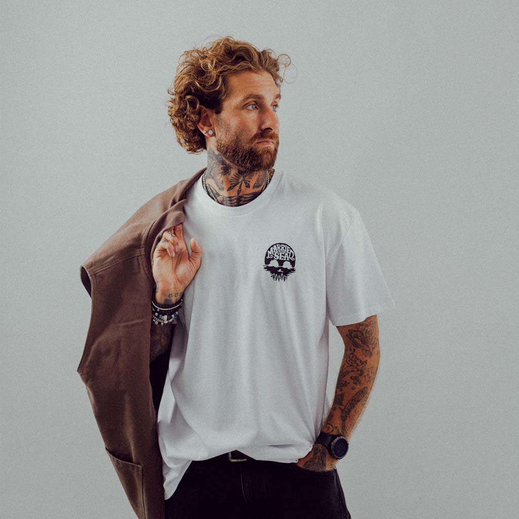 Skull Island T-Shirt - White | Married to the Sea