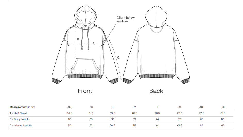 Sharks & Stripes Unisex Boxy Hood - Misty Grey | Married to the Sea