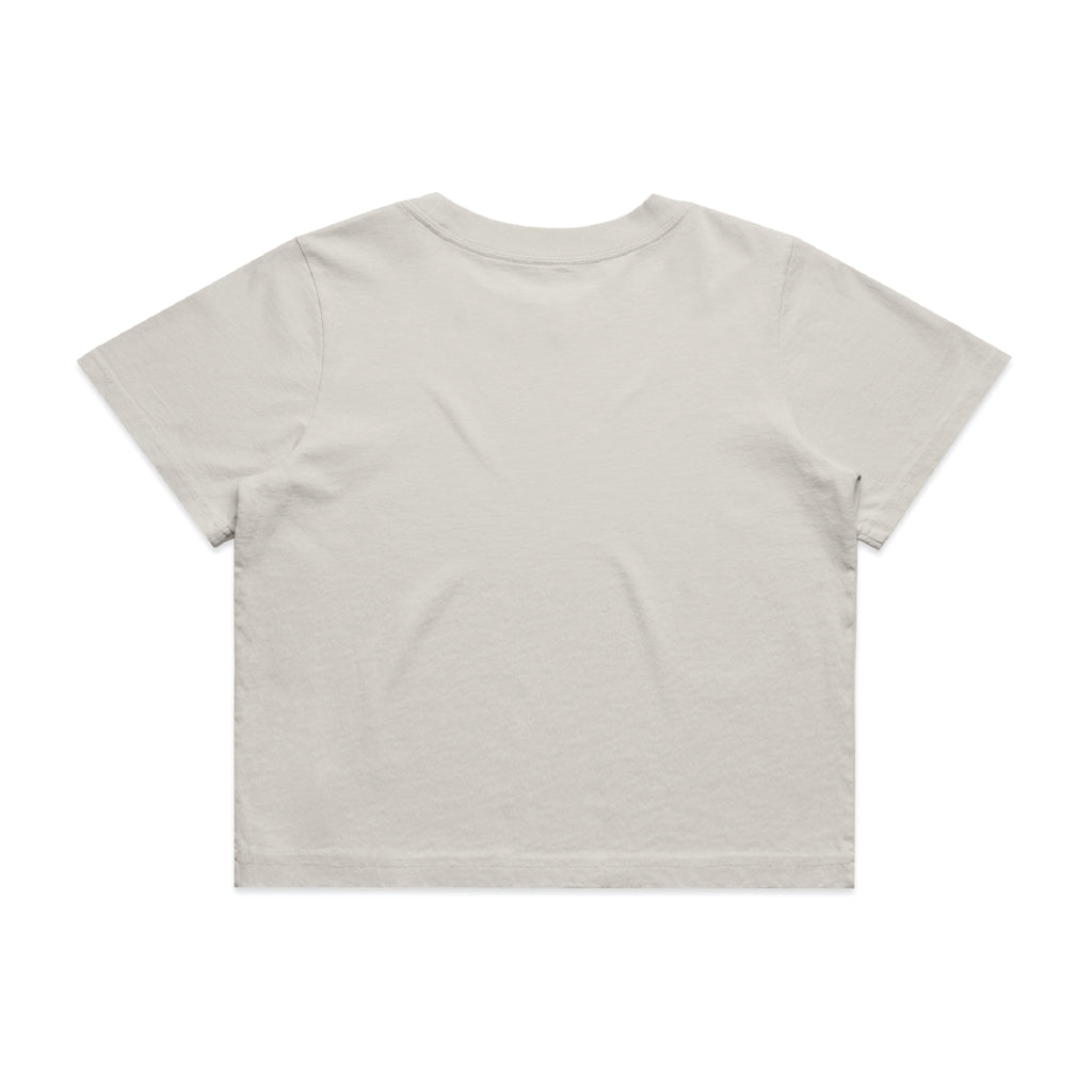 WindanSea Logo Womens Crop T-Shirt | Faded Bone