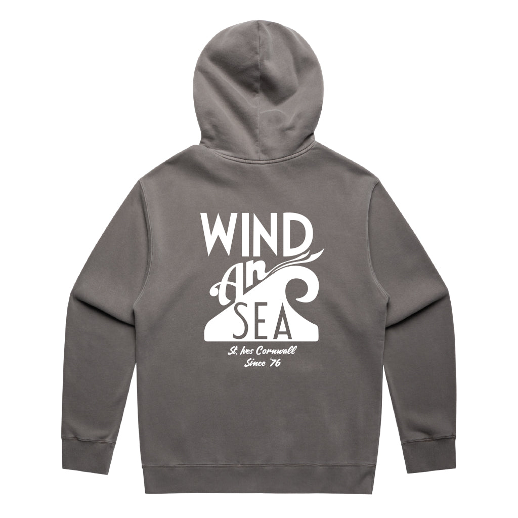 WindanSea Logo Relaxed Hood | Faded Grey