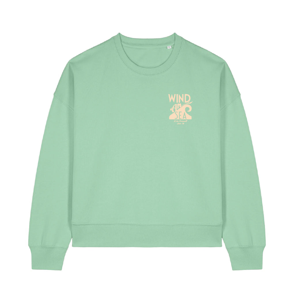 WindanSea Logo Womens Crew | Misty Jade