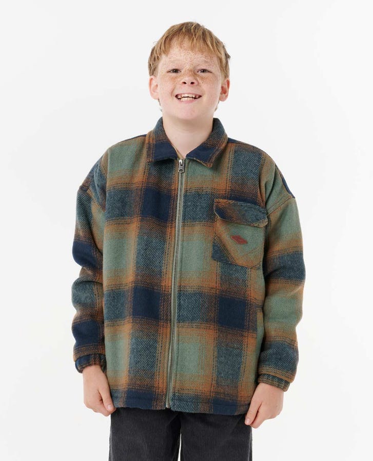 Rip Curl - Surfer Lined Boys Jacket | Deep Forrest